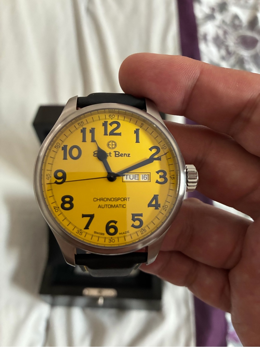 Ernst Benz Chronosport Automatic Men’s Watch - Yellow Dial